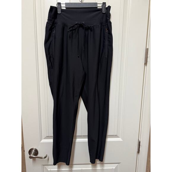 Old Navy active Powersoft High Rise Jogger Go dry Size Large Black - Picture 1 of 4